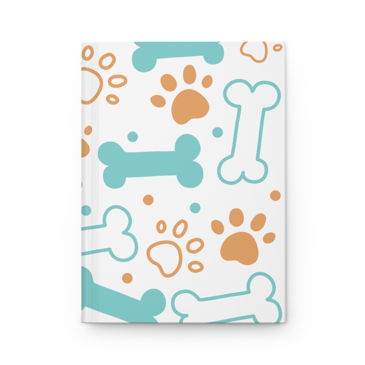Dog Bones & Pawprints Hardcover Lined Journal