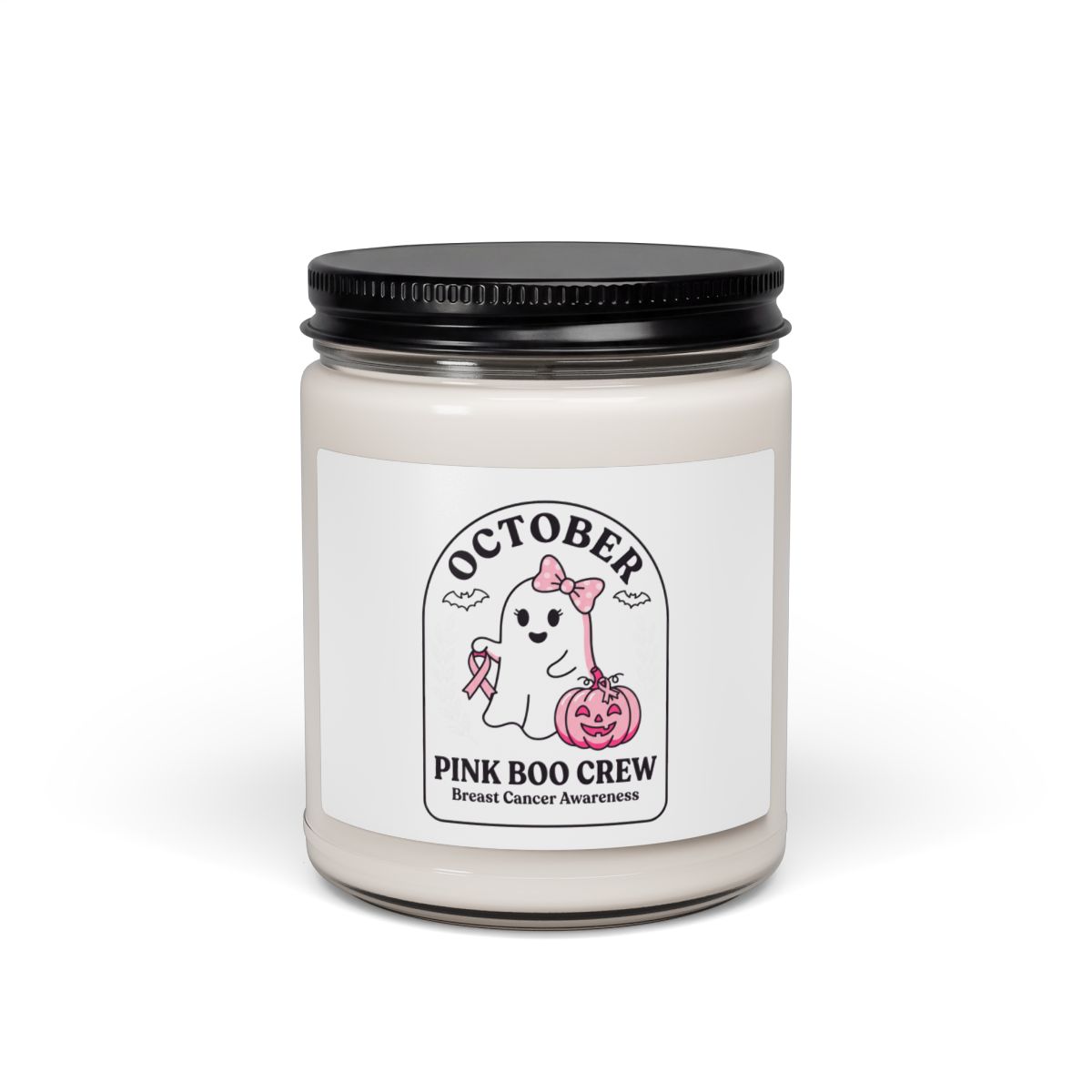 October Pink Boo Crew Soy Candle (9oz)